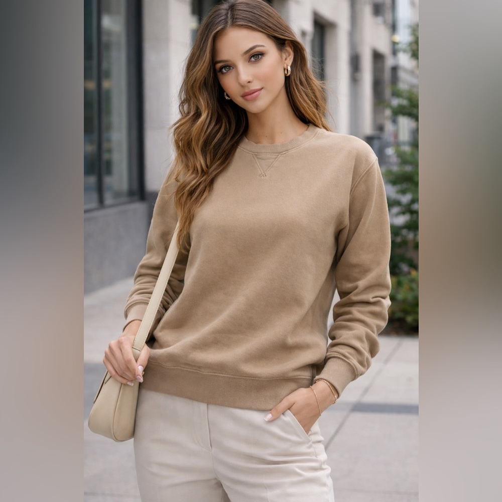 TNA Tan Crewneck Sweatshirt